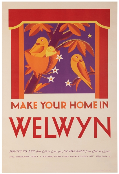  PAINE, Charles (1895-1967). Make Your Home in Welwyn. Welwy...