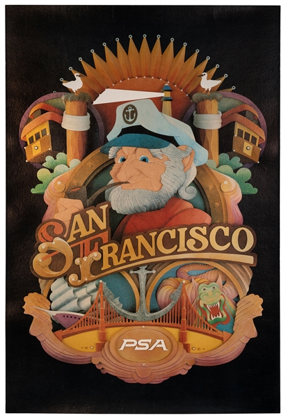  PSA / San Francisco. Circa 1970s. Poster for Pacific Southw...