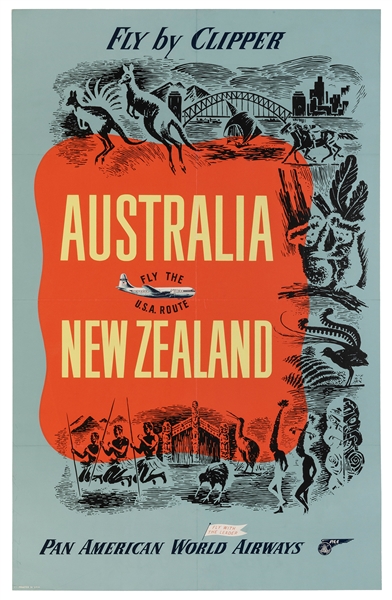  Australia / New Zealand / Pan American World Airways. Circa...