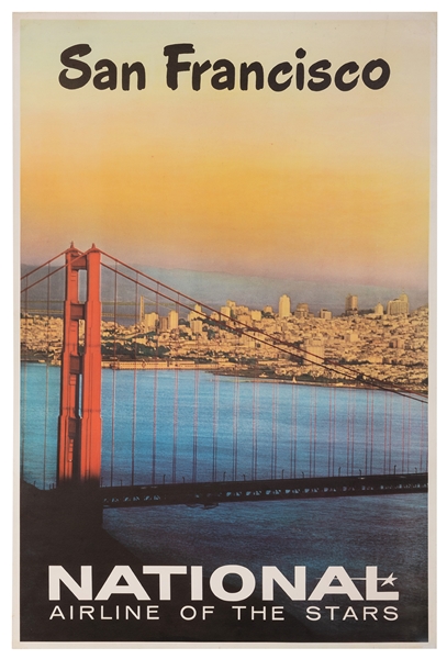  San Francisco / National Airlines. Circa 1960s. Photographi...