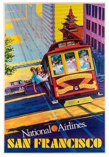  SIMON, Bill. San Francisco / National Airlines. Circa 1970s...