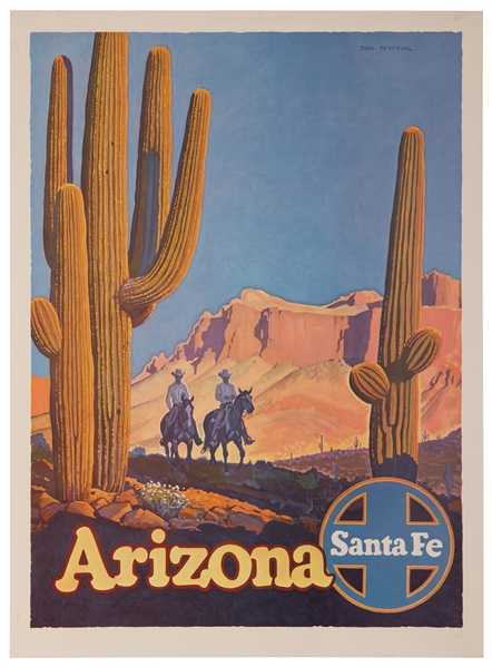  PERCEVAL, Don (1908-1979). Arizona / Santa Fe [Railways]. C...