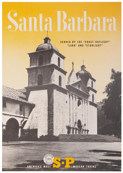  Santa Barbara / Southern Pacific Lines. Photographic poster...