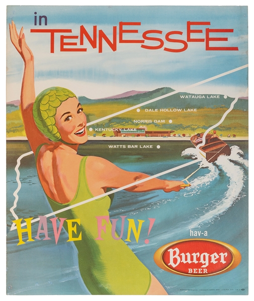  Burger Beer / Tennessee. Cincinnati/Akron, ca. 1950s. Offse...