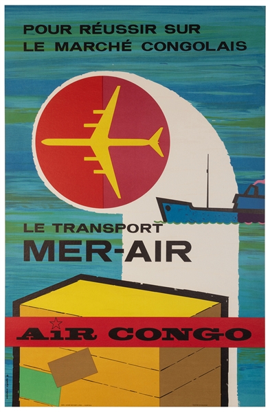  VAN DEN EYNDE, Gaston. Air Congo / Le Transport Mer-Air. Co...