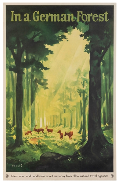  WIERTZ, Jupp (1881-1939). In a German Forest. Berlin, ca. 1...