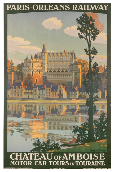  CONSTANT-DUVAL, Leon (1877-1956). Chateau of Amboise / Moto...
