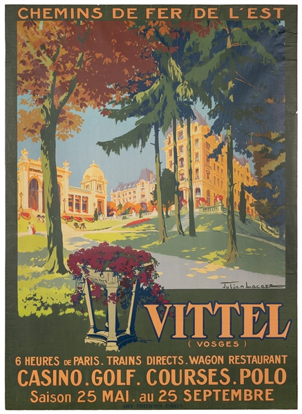  LACAZAE, Julien (1886-1971). Vittel (Vosges) / Casino – Gol...