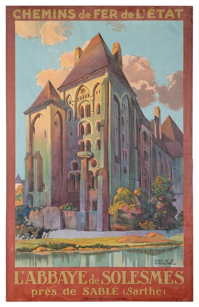  RENAUCOURT, Henry de. L’Abbaye de Solesmes. Paris: Lucien S...