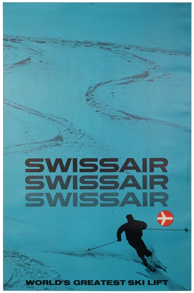  SCHNEIDER, Max. Swissair / World’s Greatest Ski Lift. Switz...