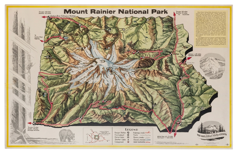  MOLENAAR, Dee (1918-2020). Mount Rainier National Park. 195...