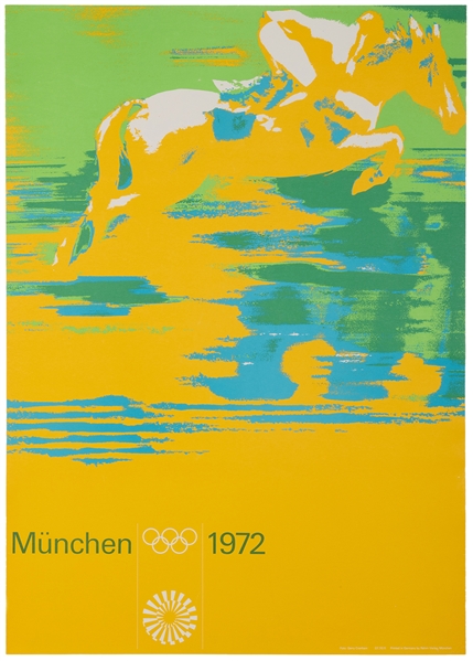  AICHER, Otl (1922-1991). München 1972 / [Equestrian]. Munic...