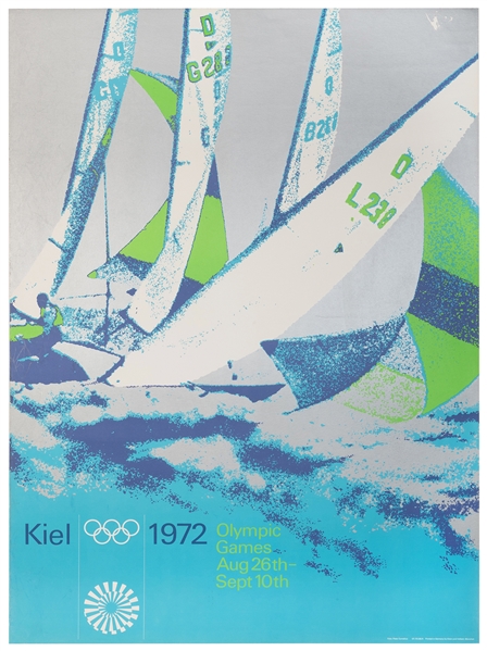  AICHER, Otl (1922-1991). Kiel Olympics 1972 / [Sailing]. Mu...