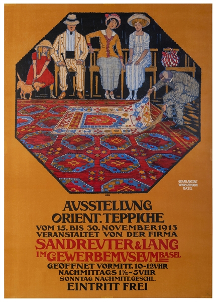  MANGOLD, Burkhard (1873-1950). Ausstellung Orient Teppiche...