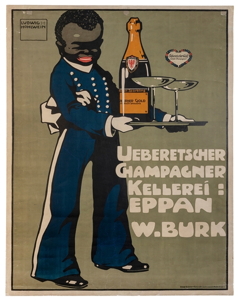  HOHLWEIN, Ludwig (1874-1949). Ueberetscher Champagner Kelle...