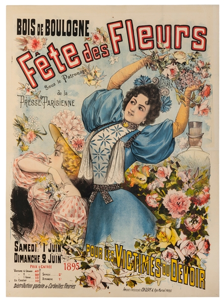  GALICE, Louis (1864-1935). Fete des Fleurs. 1895. Paris: Ch...