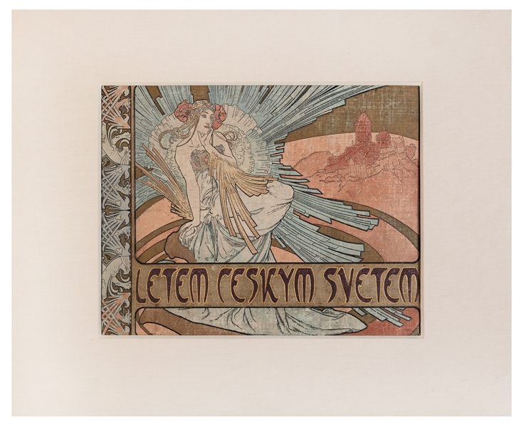  MUCHA, Alphonse (1860-1939), [cover design]. Letem Ceskym /...