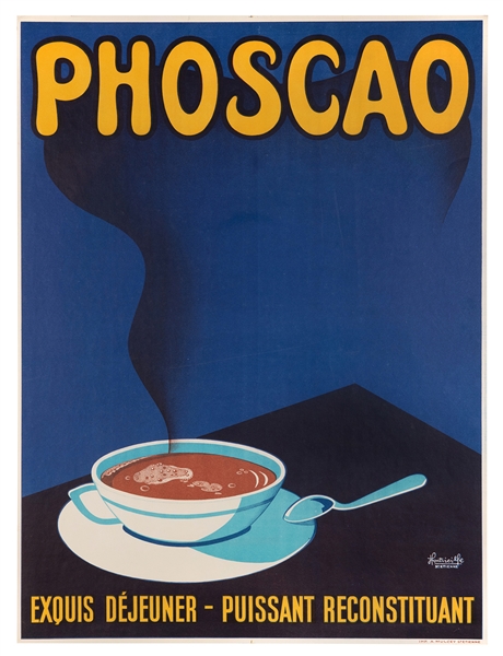  [COFFEE]. Phoscao. Paris: Stetienne, ca. 1920s/30s. A steam...