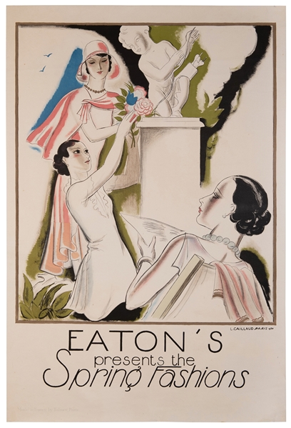  CAILLAUD, Louis (1894-1960). Eaton’s Presents the Spring Fa...
