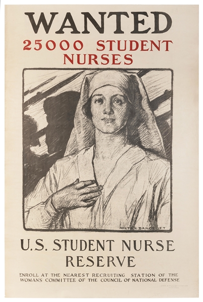  BANCROFT, Milton (1867-?). Wanted / Student Nurses. New Yor...