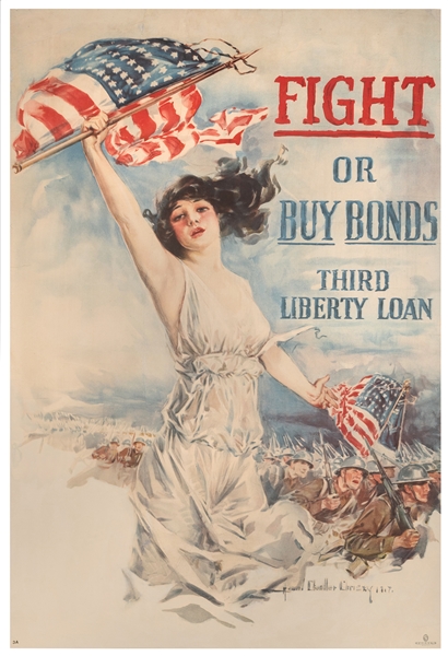  CHRISTY, Howard Chandler (1872-1952). Fight or Buy Bonds. B...
