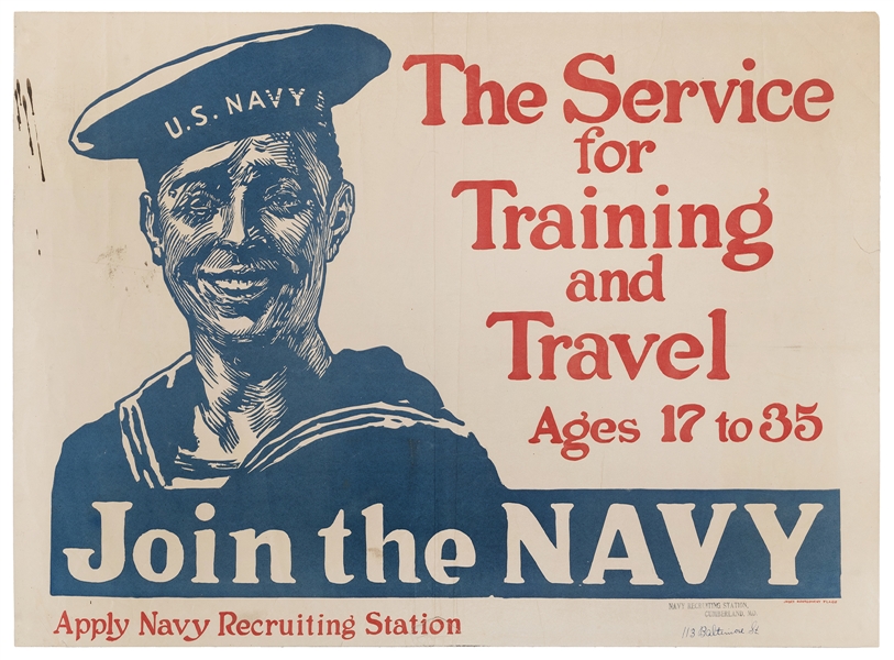  FLAGG, James Montgomery (1877-1960). Join the Navy / The Se...