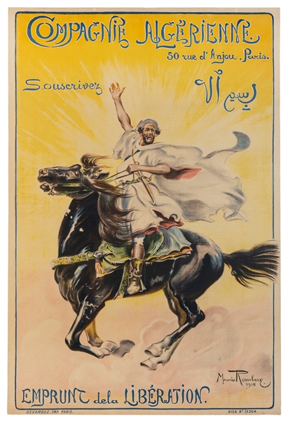  ROMBERG, Maurice (1861-1943). Compagnie Algerienne / Souscr...