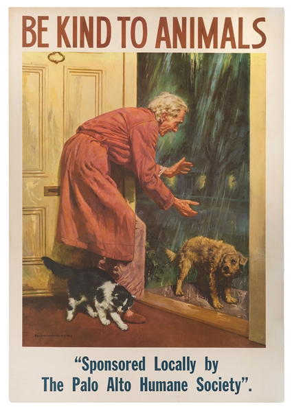  ANDERSON, Harold (1894-1973). Be Kind to Animals / Palo Alt...