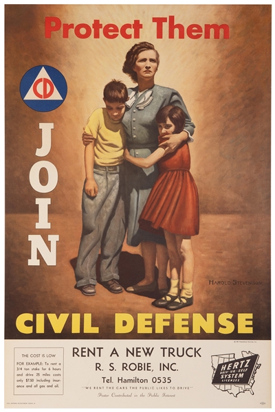  STEVENSON, Harold (1929-). Protect Them / Join Civil Defens...
