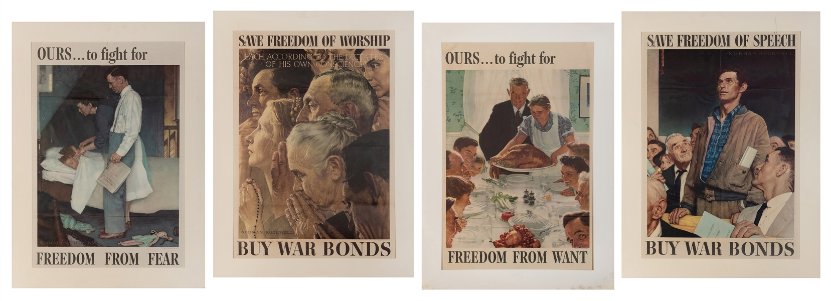  ROCKWELL, Norman (1894-1978). [The Four Freedoms]. Washingt...