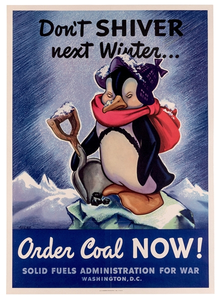  ARENS. Don’t Shiver Next Winter. Order Coal Now! Washington...