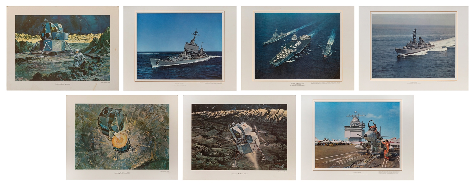 [MILITARY]. A group of 7 posters. Circa 1960s/70s. Depicts ...