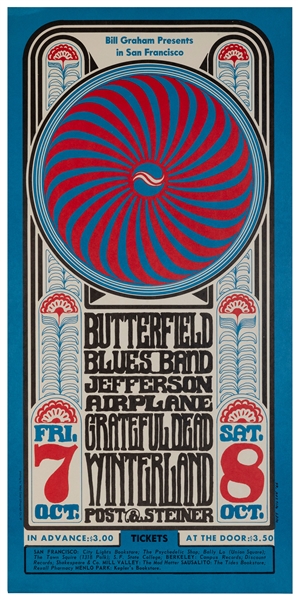  WILSON, Wes. Butterfield Blues Band / Jefferson Airplane / ...