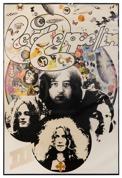  Led Zeppelin III. Circa 1970. Color poster with elements of...