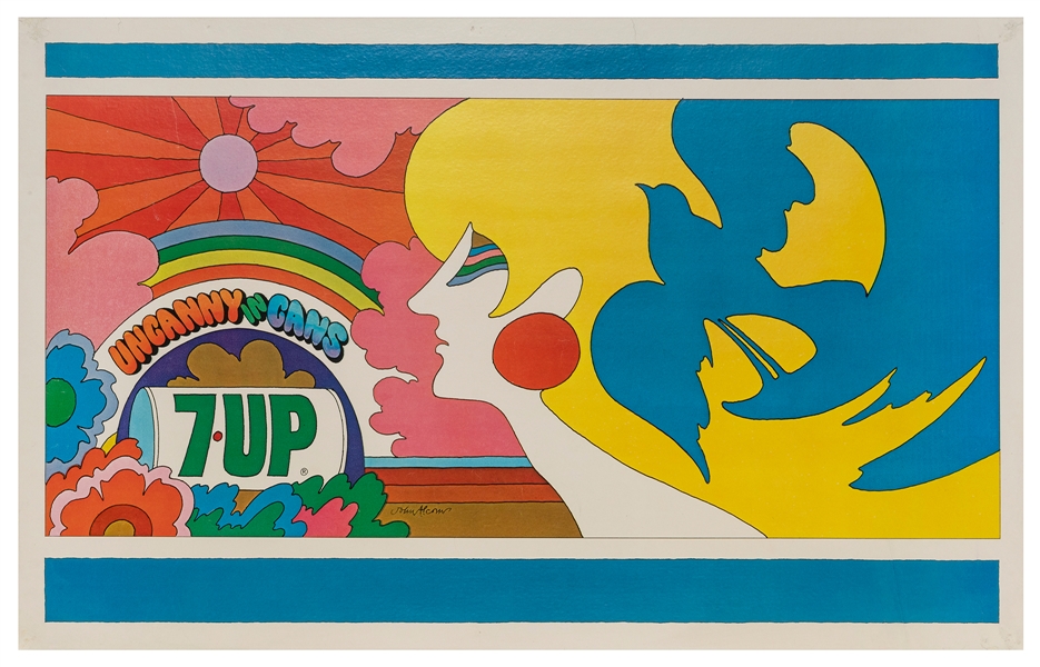  ALCORN, John (1935-1992). Uncanny in Cans / 7 UP. 1969. 20 ...