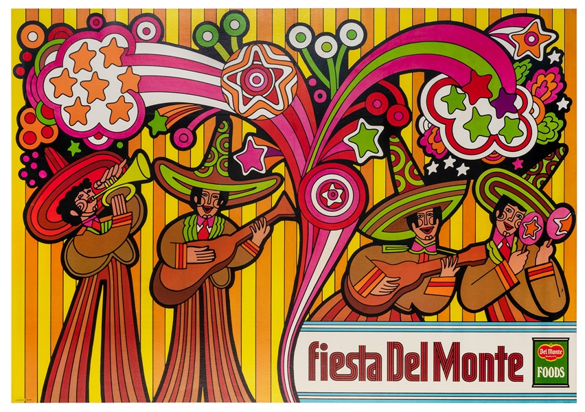  Fiesta Del Monte. USA, ca. 1969. 35 x 50”. Linen backed. Mi...