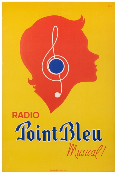  Point Bleu / Radio Musical! Paris: Bedos & Cie. Lithograph ...