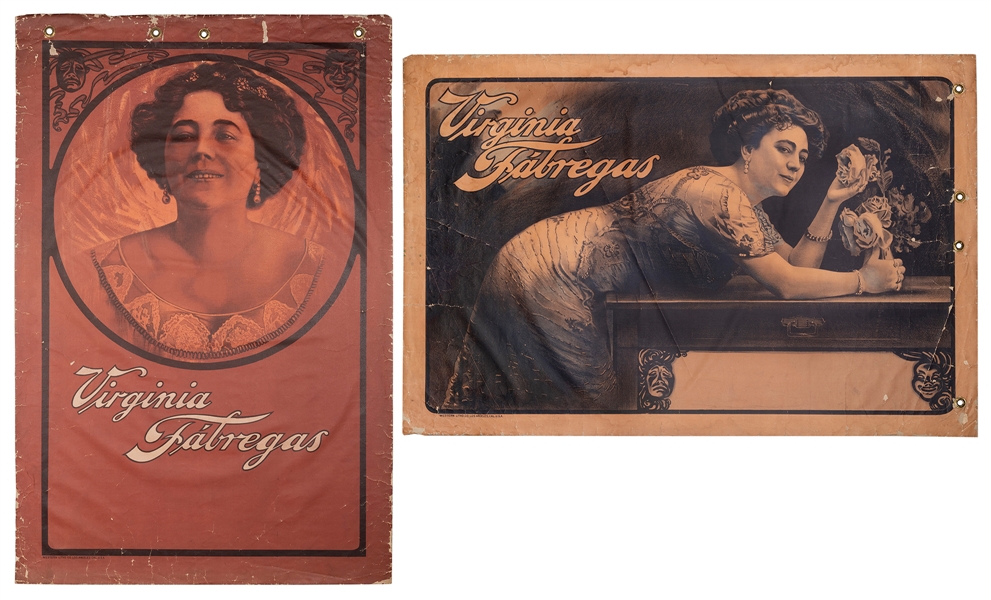  FABREGAS, Virginia (1871-1950). Pair of posters. Los Angele...