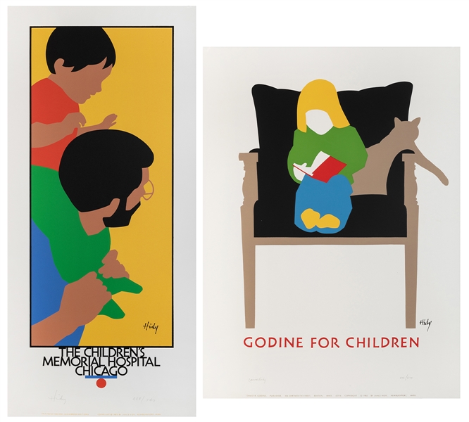  HIDY, Lance (b. 1946). Pair of signed silkscreen posters. I...