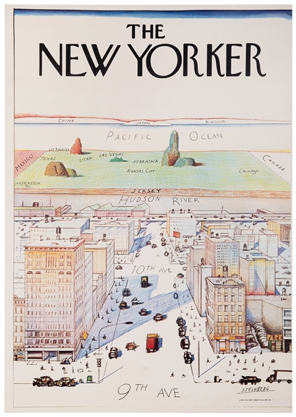  STEINBERG, Saul (1914-1999). The New Yorker. 1976. The New ...