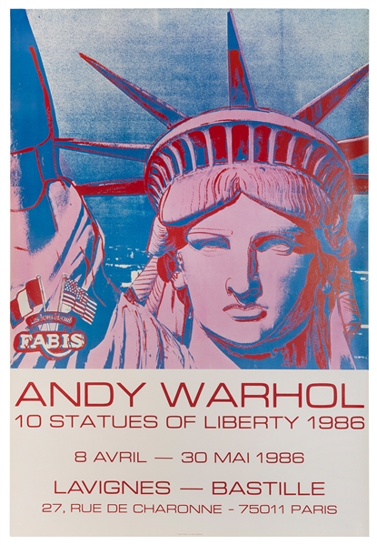  WARHOL, Andy (1928-1987). 10 Statues of Liberty. 1986. Offs...