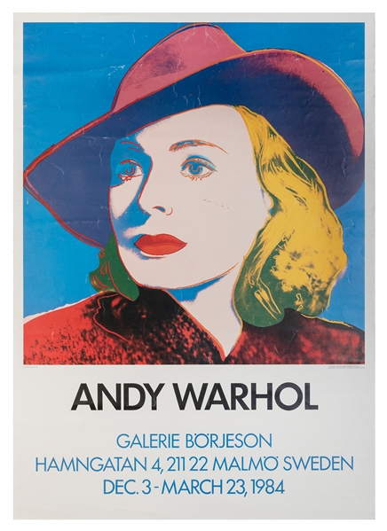  WARHOL, Andy (1928-1987). Galerie Borjeson. 1984. Exhibitio...