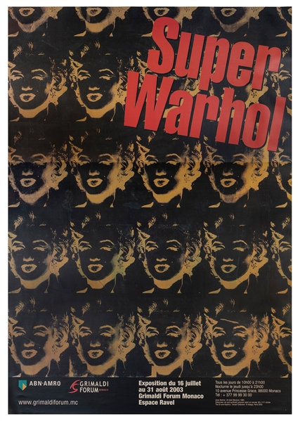  WARHOL, Andy (1928-1987). Super Warhol. 2003. Large subway-...