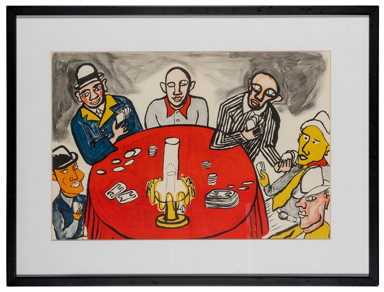  CALDER, Alexander (1898-1976). The Card Players. Paris: Aim...