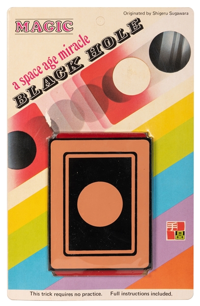  Black Hole. Tokyo: Tenyo, 1980. T-104 A plastic card with a...