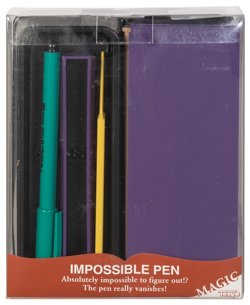  Impossible Pen. Tokyo: Tenyo, 1997. T-183 A pen is placed i...