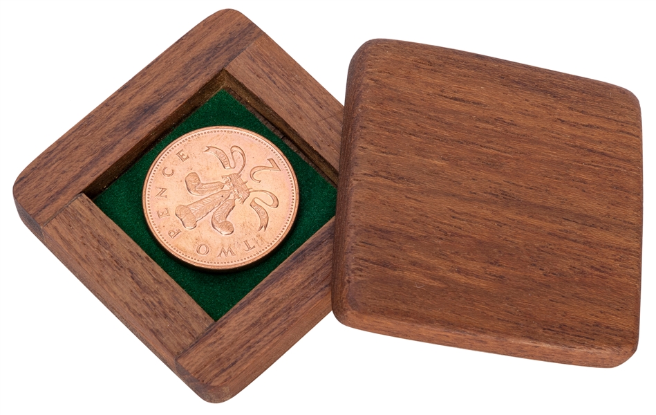  Coin Blocks. Middlesex: Alan Warner, ca. 1990s. A coin plac...