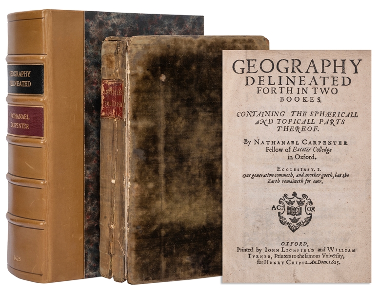  CARPENTER, Nathanael (1589–1628?). Geography delineated for...