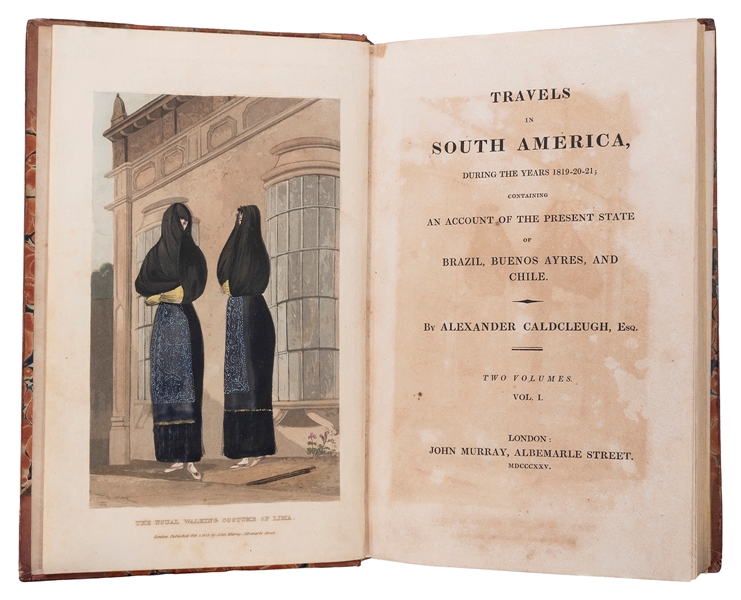  CALDCLEUGH, Alexander (1795–1858). Travels in South America...