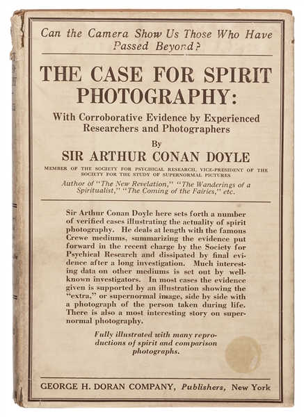  DOYLE, Arthur Conan (1859–1930). The Case for Spirit Photog...